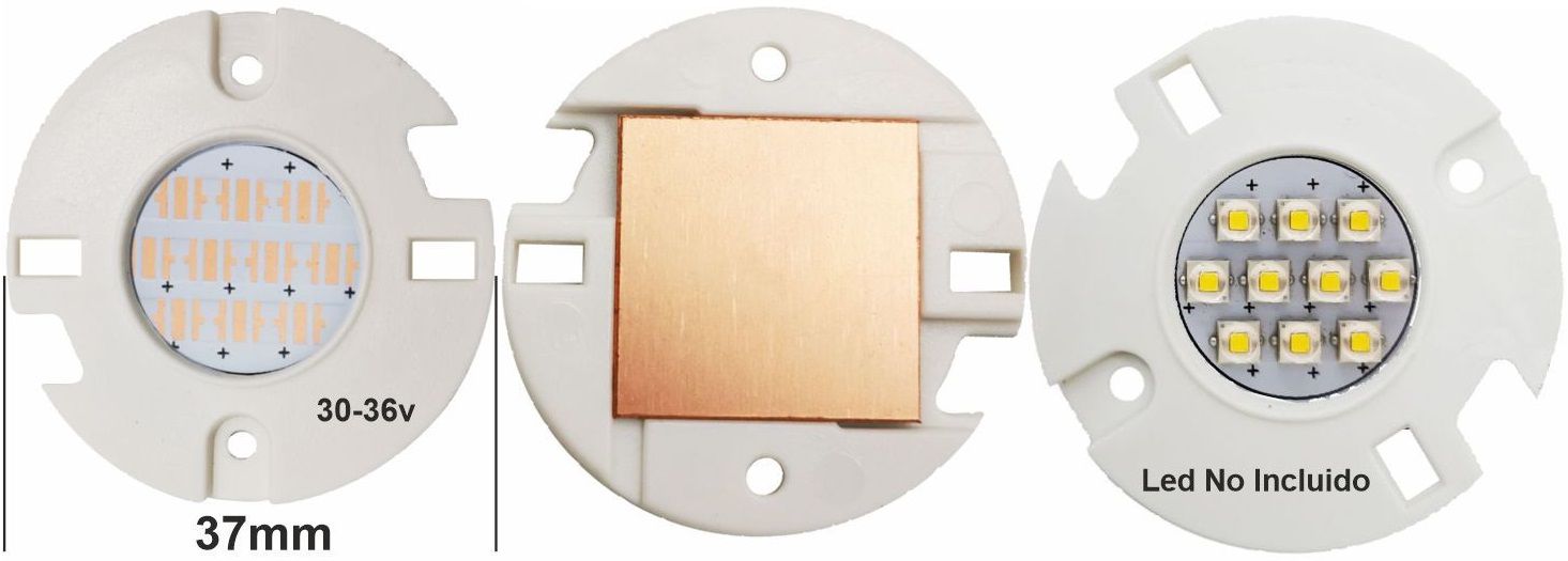 Pcb Led 37mm 10x3535-XP-XT